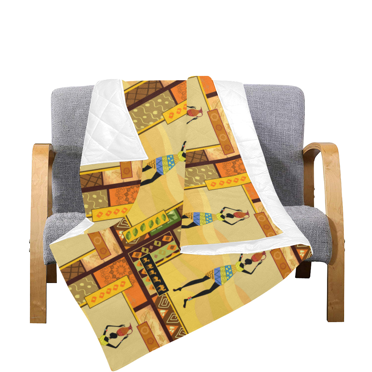 African Girl Design Premium Quilt