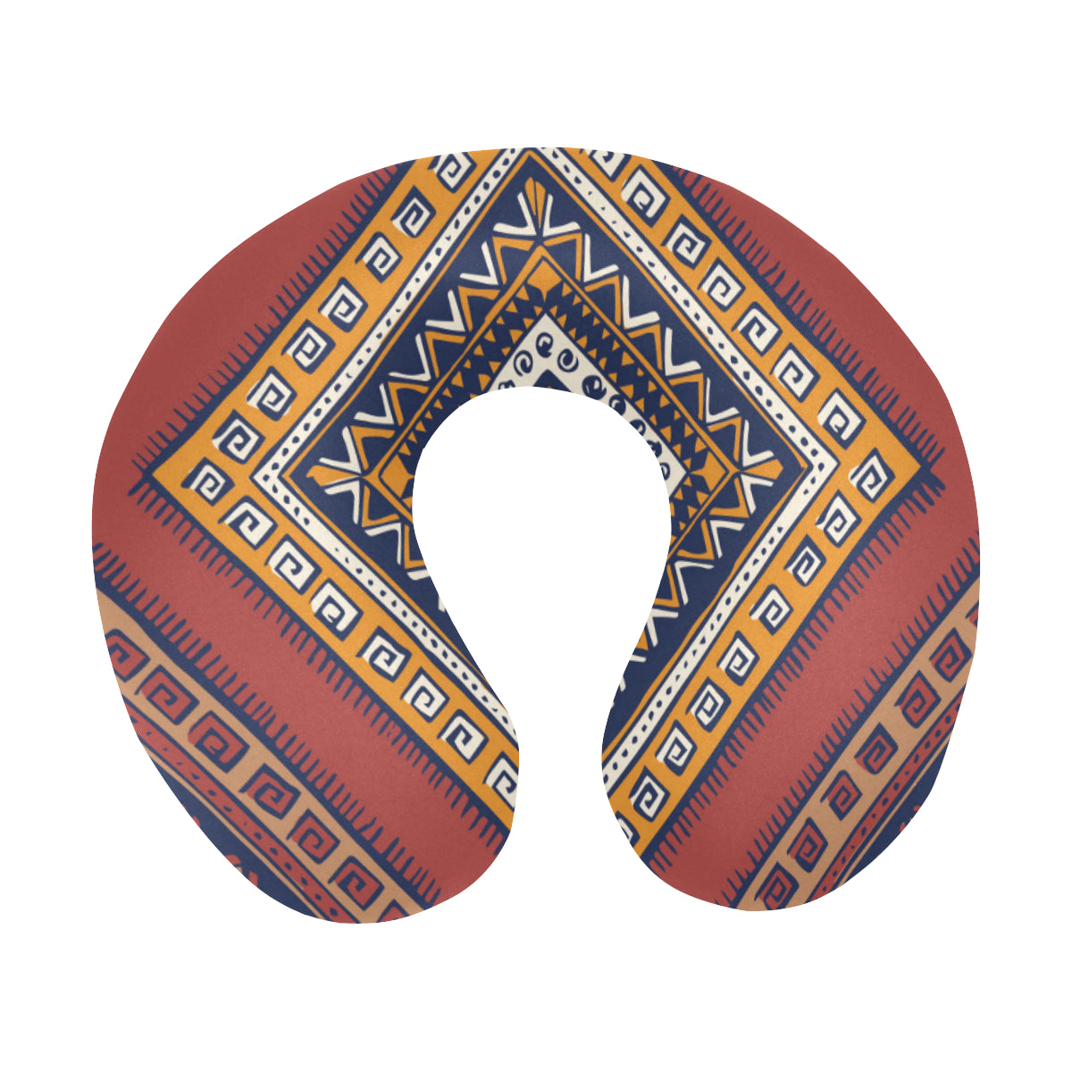 Native Pattern Print Design A06 U-Shaped Travel Neck Pillow