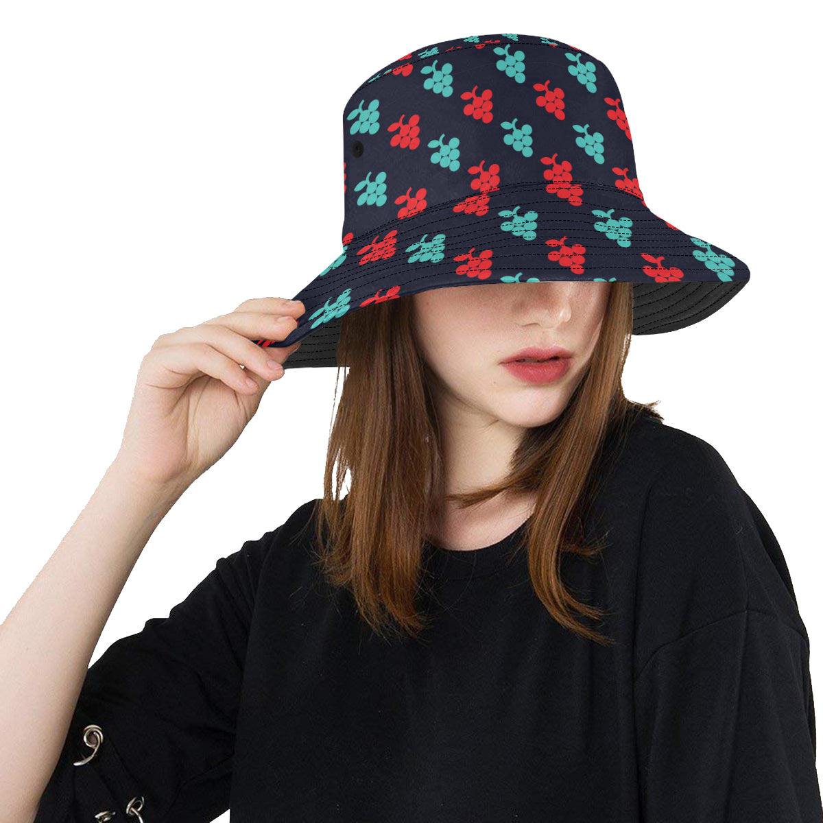 Grape Pattern Print Design GP07 Unisex Bucket Hat