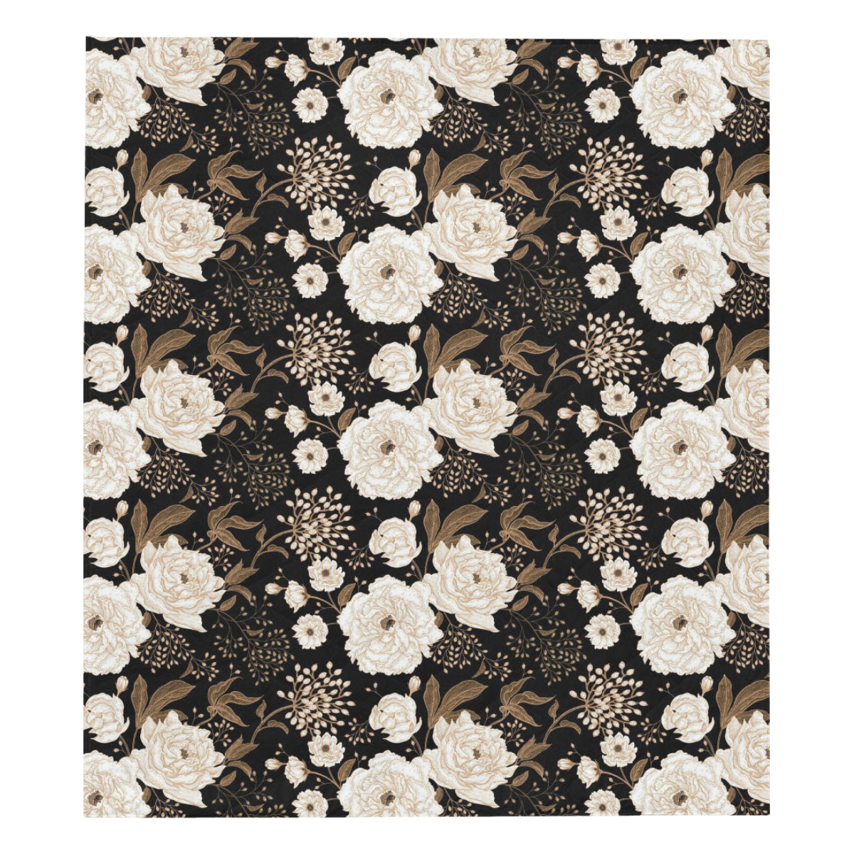 Peony Pattern Print Design A02 Premium Quilt