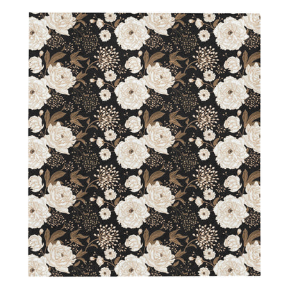 Peony Pattern Print Design A02 Premium Quilt