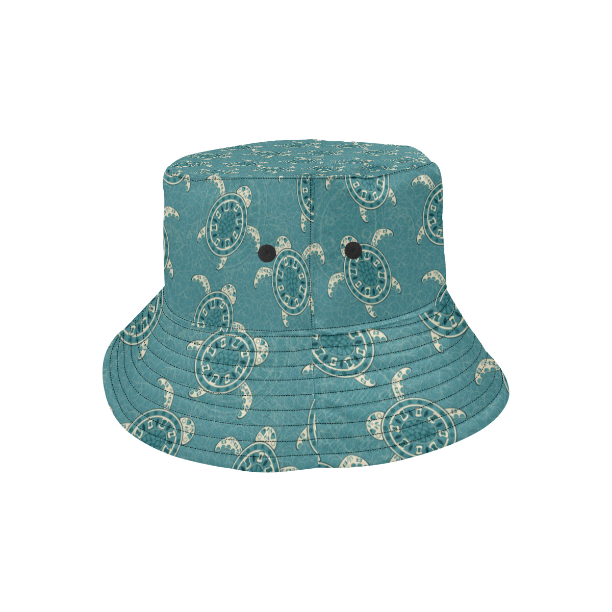 Sea Turtle Pattern Print Design T02 Unisex Bucket Hat