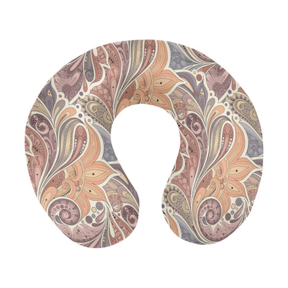Boho Pattern Print Design 03 U-Shaped Travel Neck Pillow