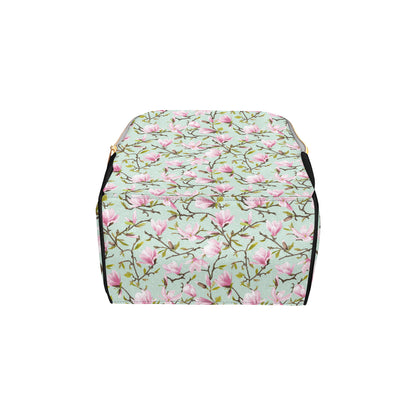 Magnolia Pattern Print Design MAG04 Diaper Bag Backpack