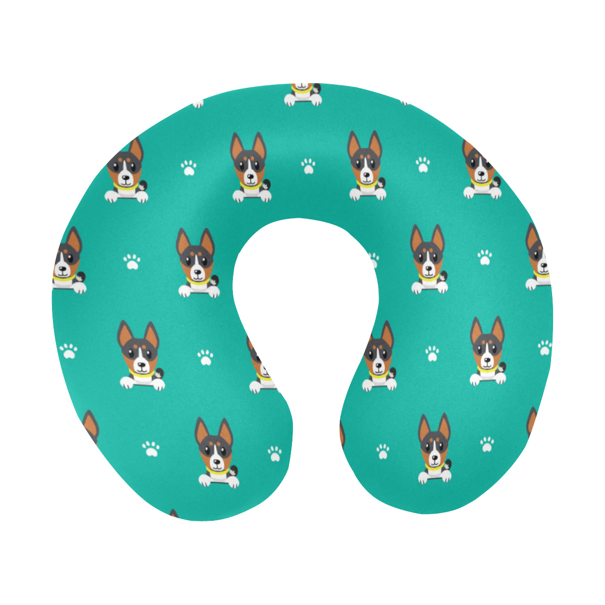 Basenji Pattern Print Design 03 U-Shaped Travel Neck Pillow