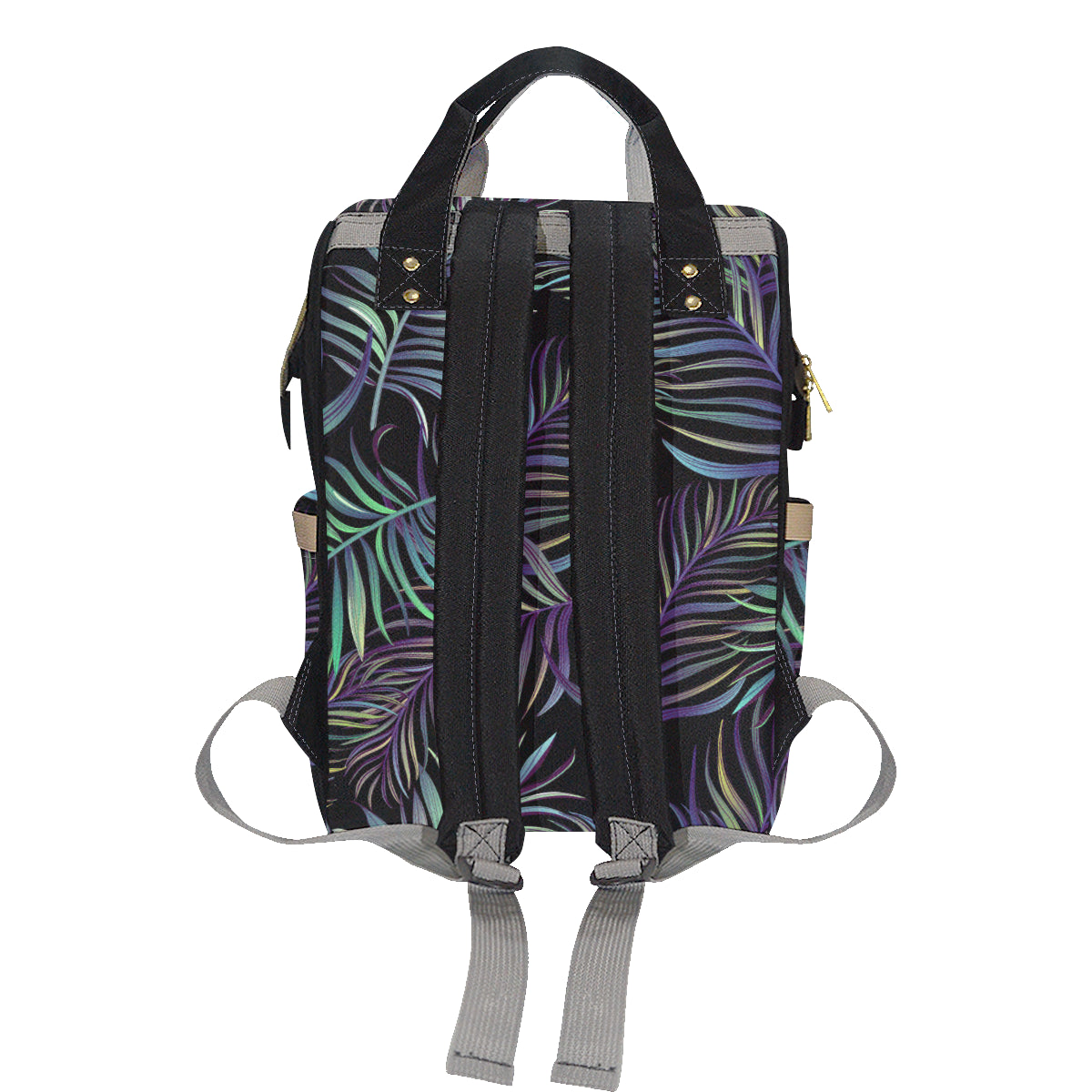 Tropical Palm Leaves Pattern Brightness Diaper Bag Backpack