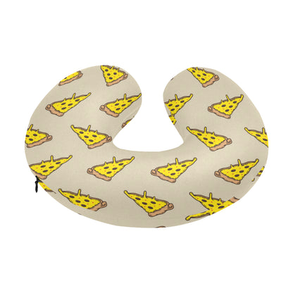 Pizza Pattern Print Design A04 U-Shaped Travel Neck Pillow
