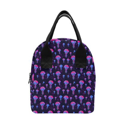 Jellyfish Neon Print Insulated Lunch Bag