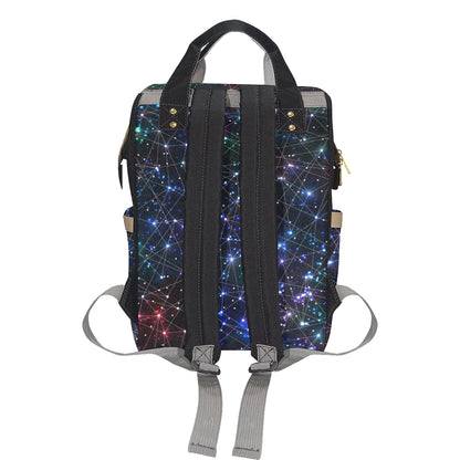 Cosmic Pattern Print Design 01 Diaper Bag Backpack