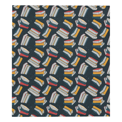 Book Pattern Print Design 07 Premium Quilt