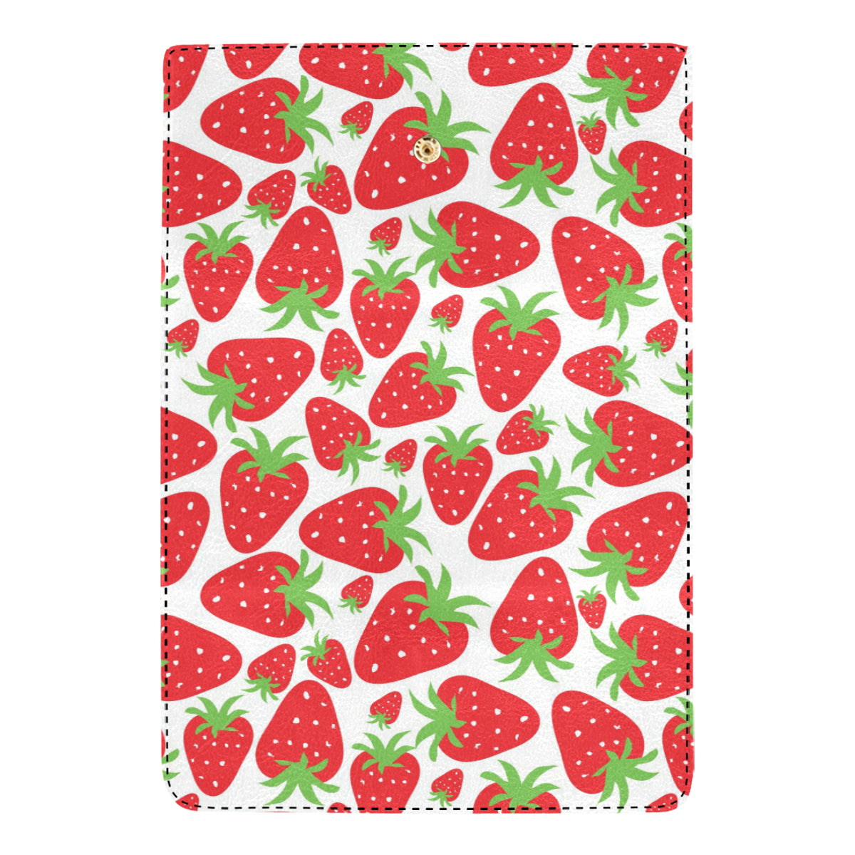 Strawberry Pattern Print Design SB01 Women's Trifold Wallet