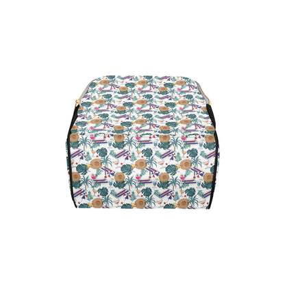 Aloha Hawaii Beach Pattern Print Design 04 Diaper Bag Backpack