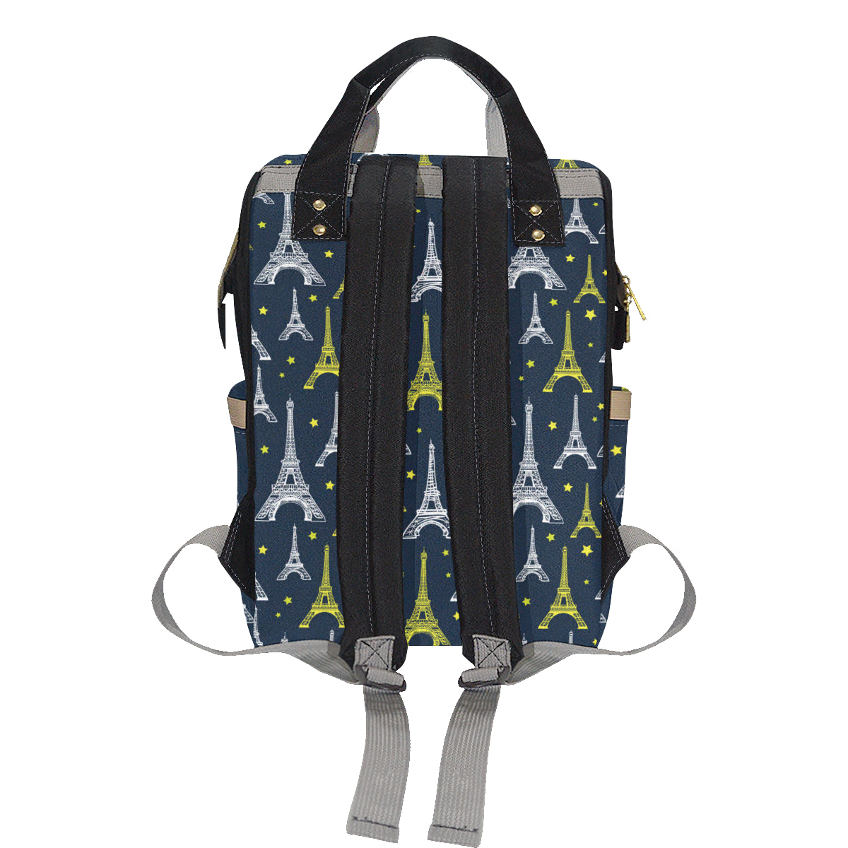 Eiffel Tower Star Print Diaper Bag Backpack