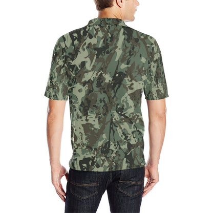 Camouflage Pattern Print Design 06 Men Polo Shirt