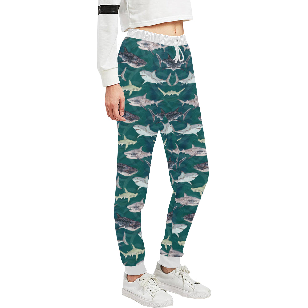 Shark Style Print Unisex Sweatpants