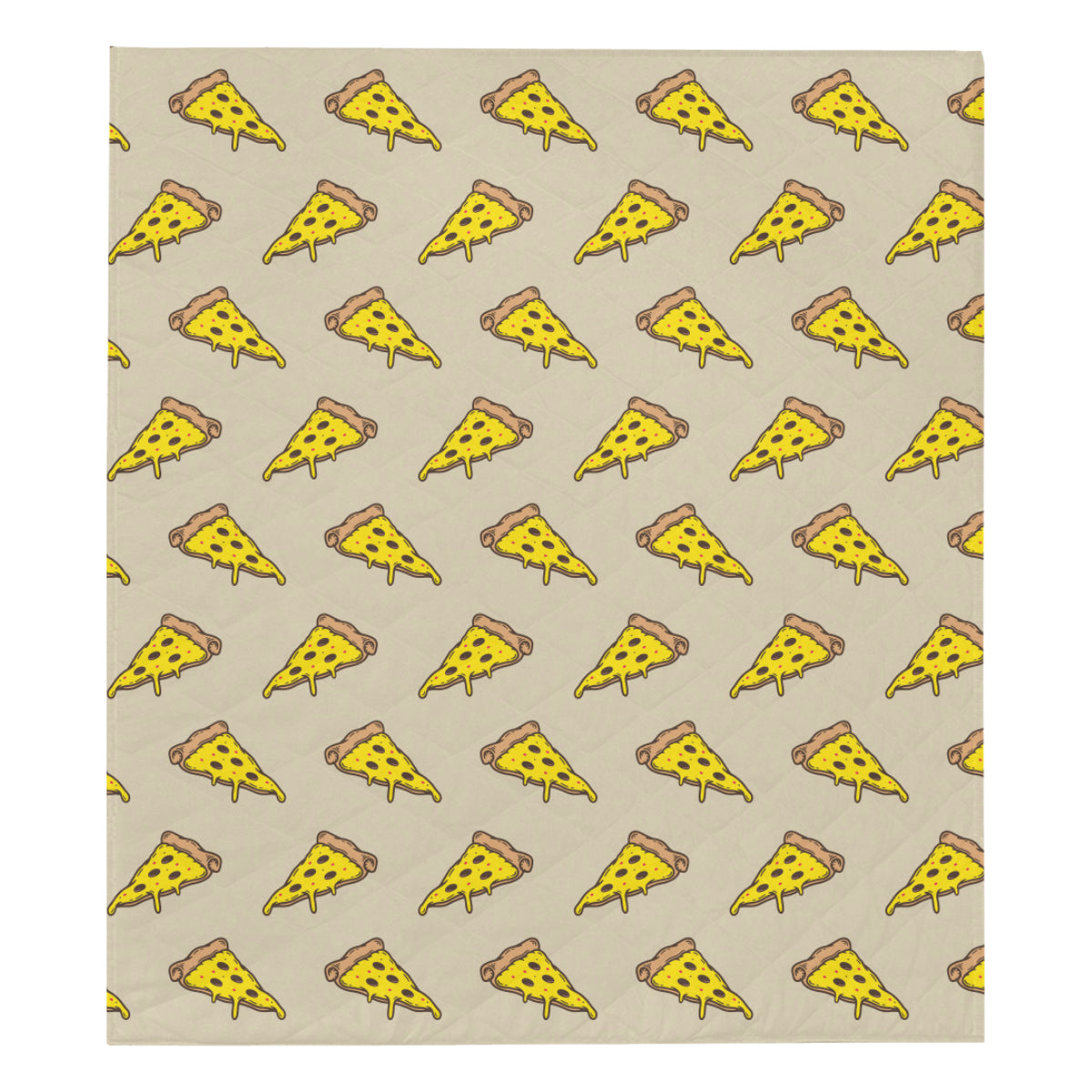Pizza Pattern Print Design A04 Premium Quilt