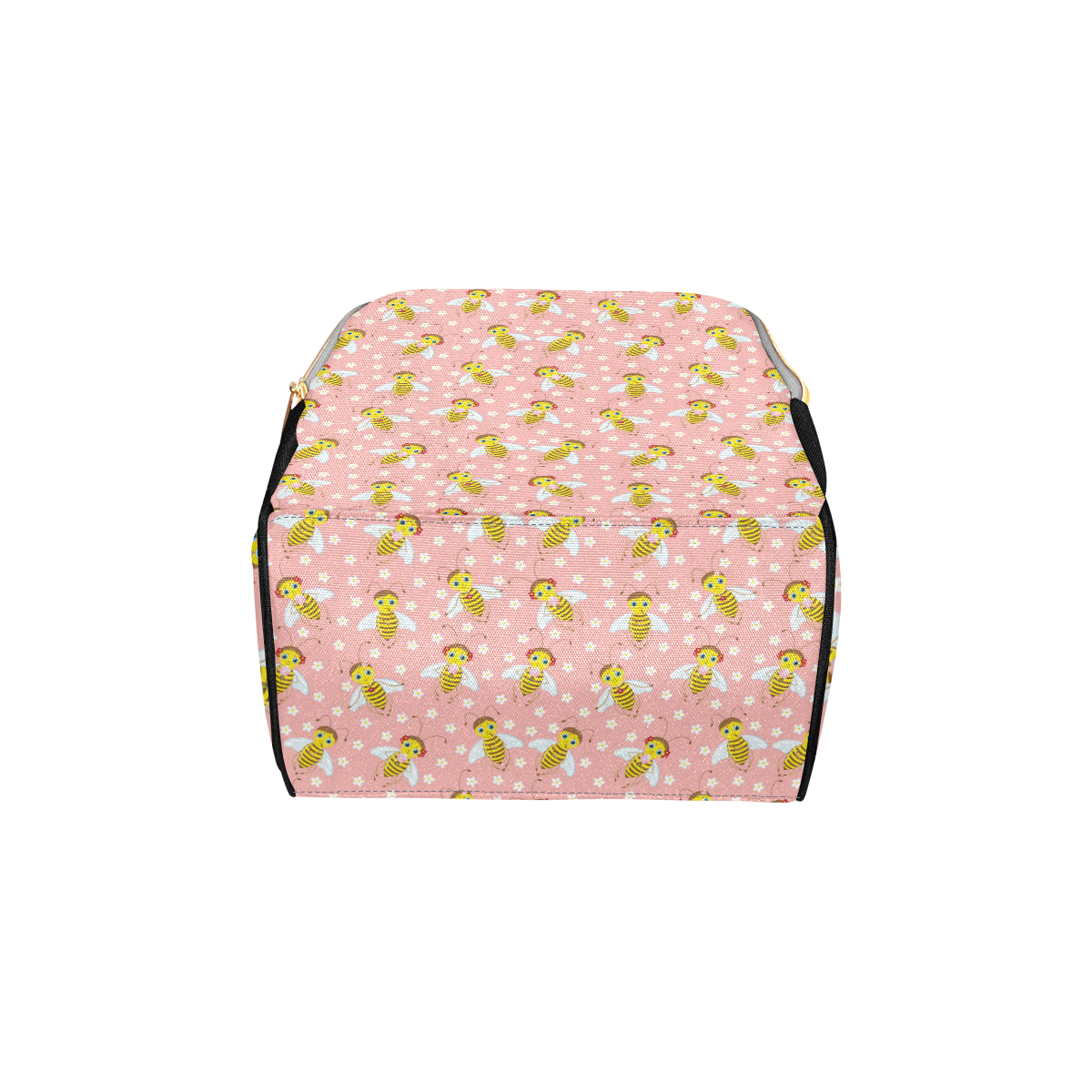 Bee Pattern Print Design BEE07 Diaper Bag Backpack