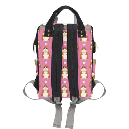 Hamster Cute Pattern Print Design 02 Diaper Bag Backpack