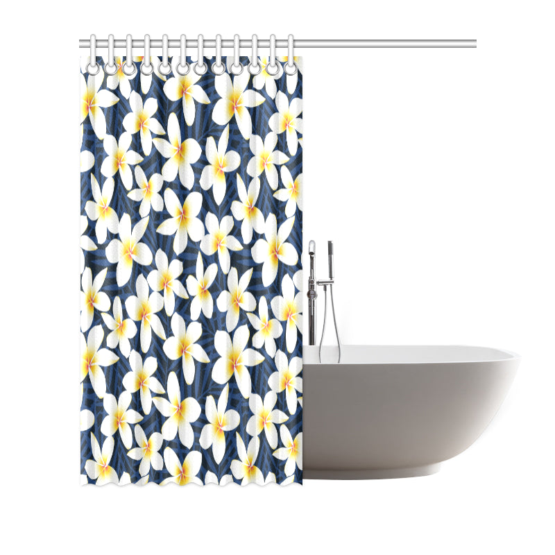 Plumeria Pattern Print Design PM026 Shower Curtain