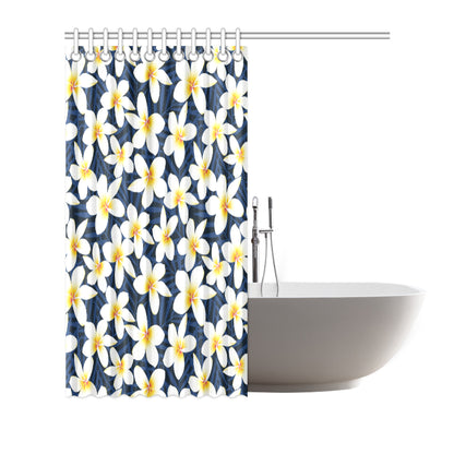 Plumeria Pattern Print Design PM026 Shower Curtain