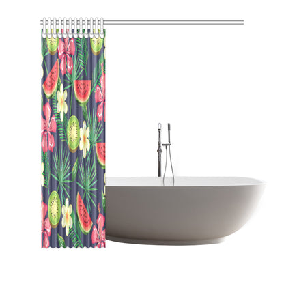 Tropical Fruits Pattern Print Design TF05 Shower Curtain