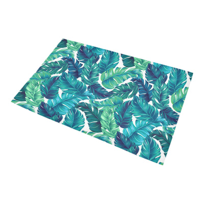 Brightness Tropical Palm Leaves Bath Mat