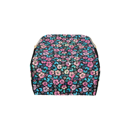 Pink Hibiscus Hawaiian Flower Diaper Bag Backpack