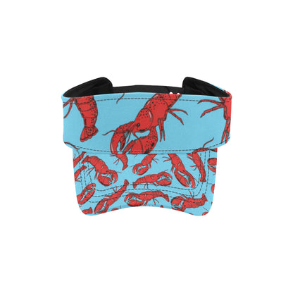 Lobster Red Pattern Print Design 03 Unisex Sun Visor