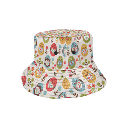 Easter Eggs Pattern Print Design RB011 Unisex Bucket Hat