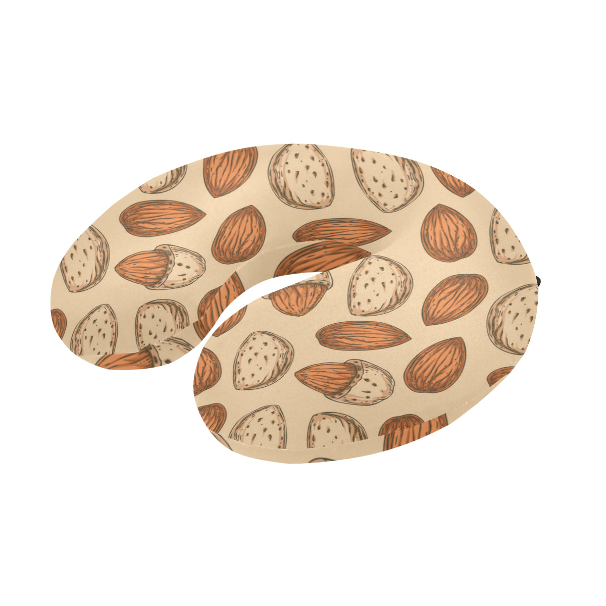 Almond Pattern Print Design 04 U-Shaped Travel Neck Pillow