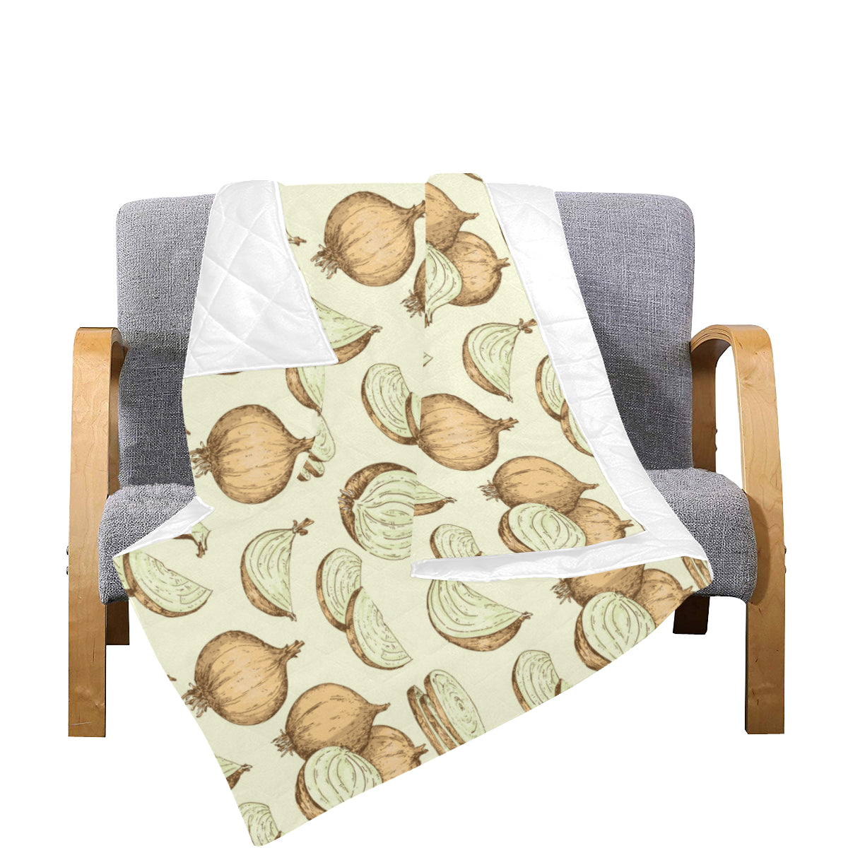 Onion Pattern Print Design A02 Premium Quilt