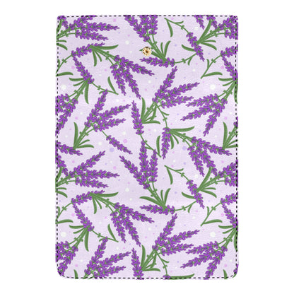 Lavender Pattern Print Design LV02 Women's Trifold Wallet