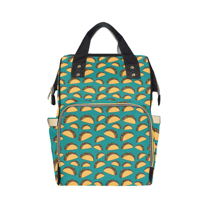 Taco Pattern Print Design TC07 Diaper Bag Backpack