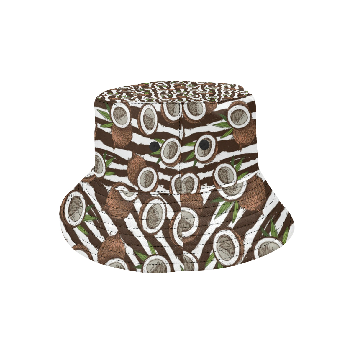 Coconut Pattern Print Design CN04 Unisex Bucket Hat