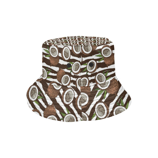 Coconut Pattern Print Design CN04 Unisex Bucket Hat