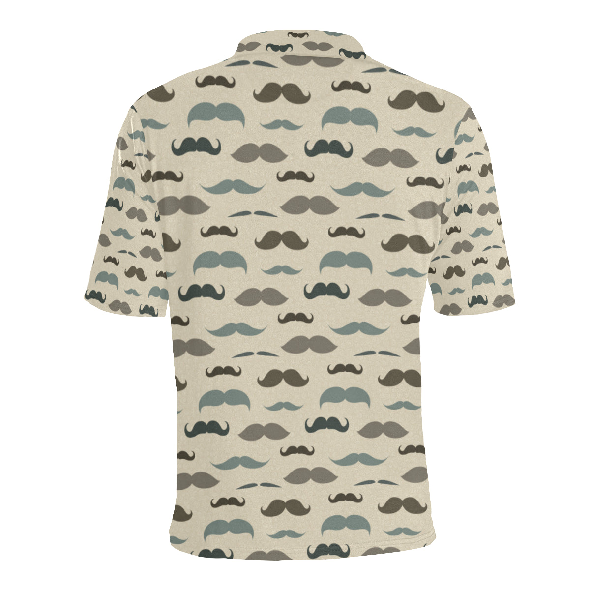 Mustache Pattern Print Design A01 Men Polo Shirt