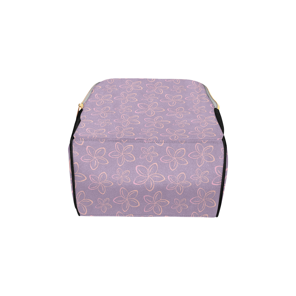 Plumeria Pattern Print Design A01 Diaper Bag Backpack