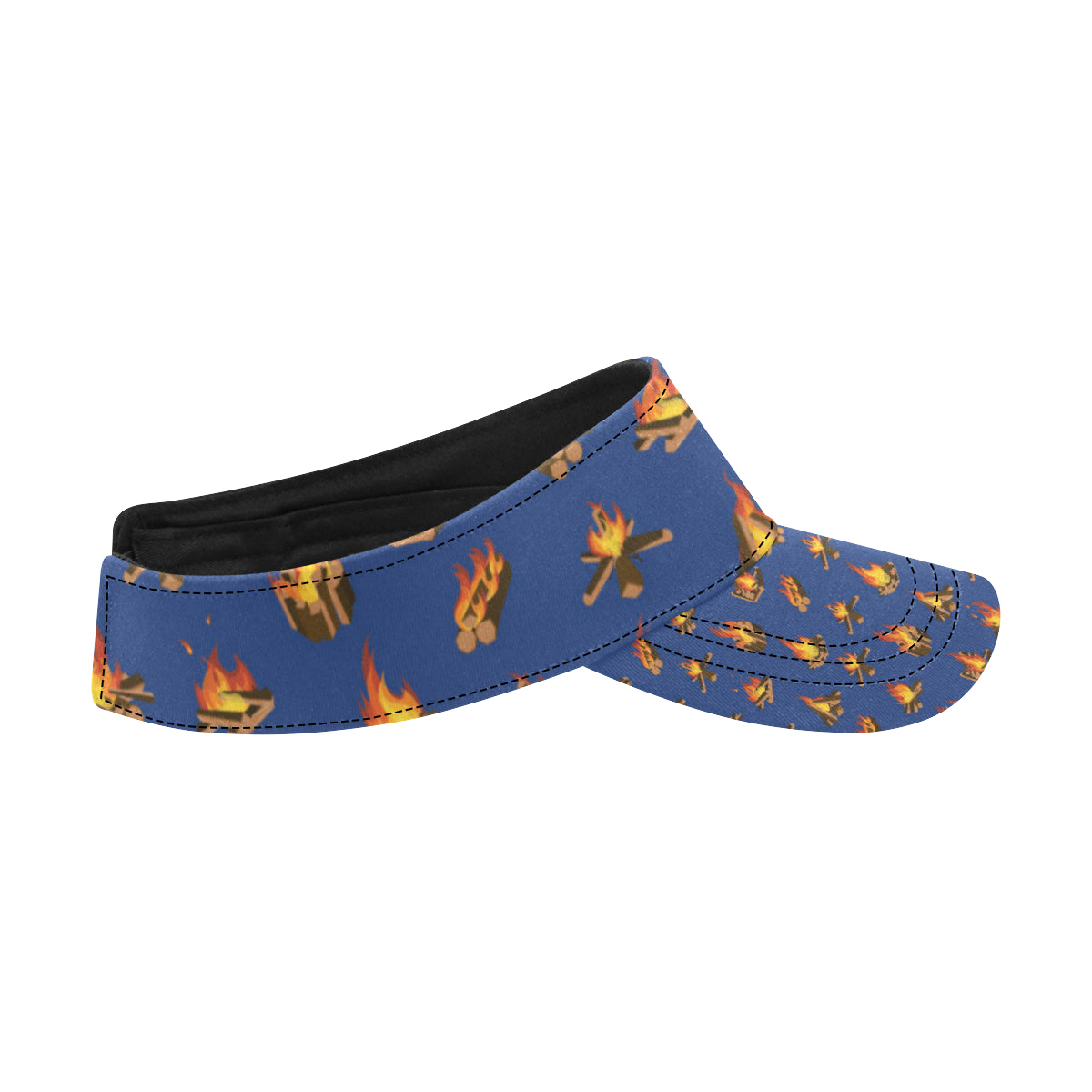 Campfire Pattern Print Design 03 Unisex Sun Visor