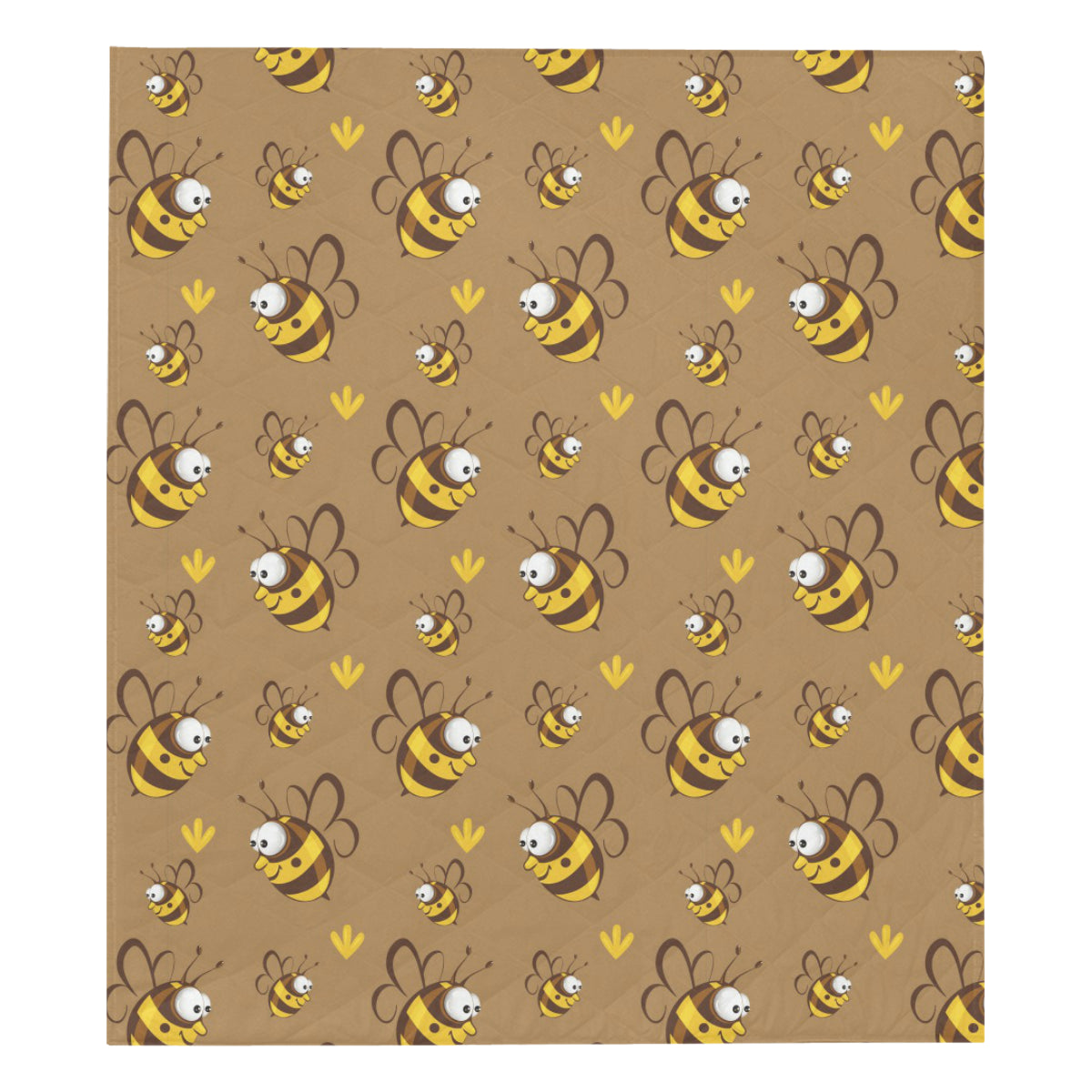 Bee Pattern Print Design BEE09 Premium Quilt