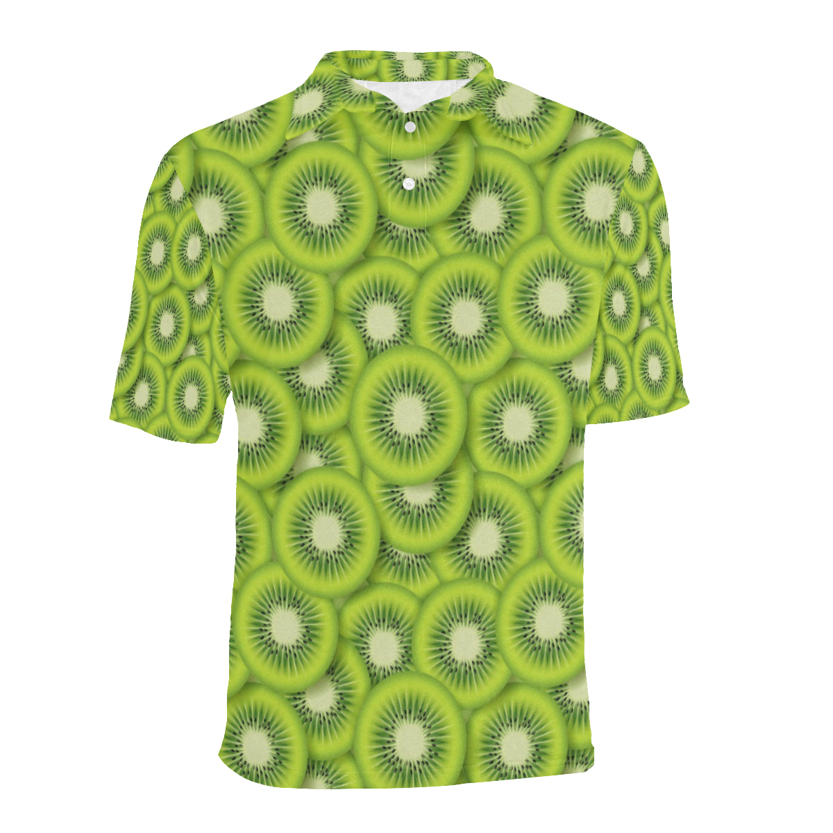 Kiwi Pattern Print Design KW01 Men Polo Shirt