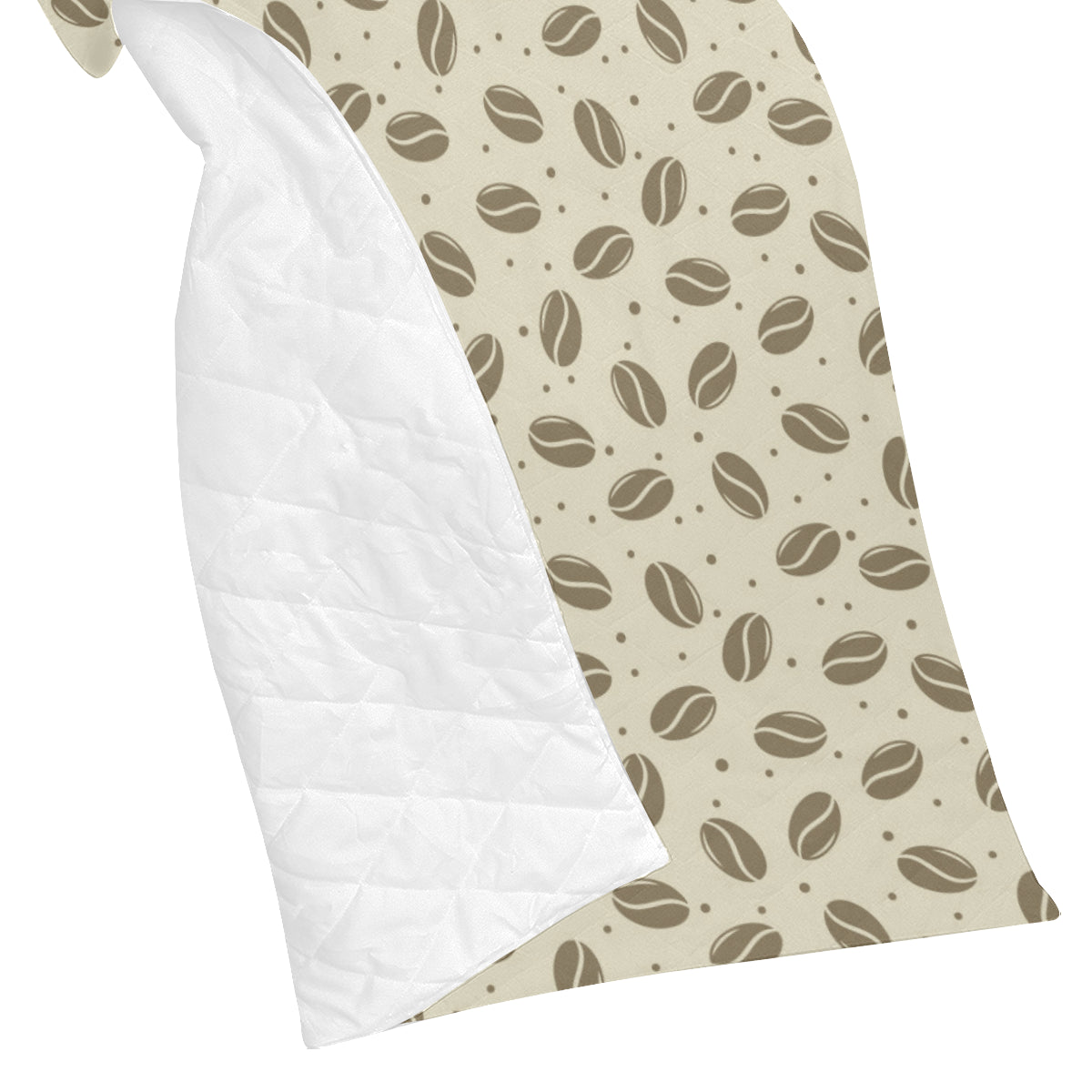 Coffee Pattern Print Design 02 Premium Quilt