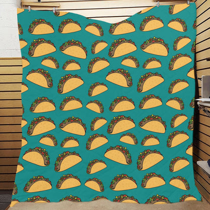 Taco Pattern Print Design TC07 Premium Quilt