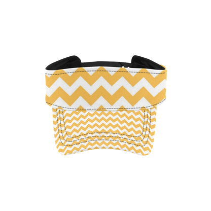 Chevron Orange Pattern Print Design 01 Unisex Sun Visor