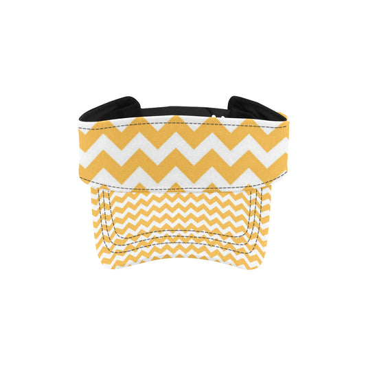 Chevron Orange Pattern Print Design 01 Unisex Sun Visor