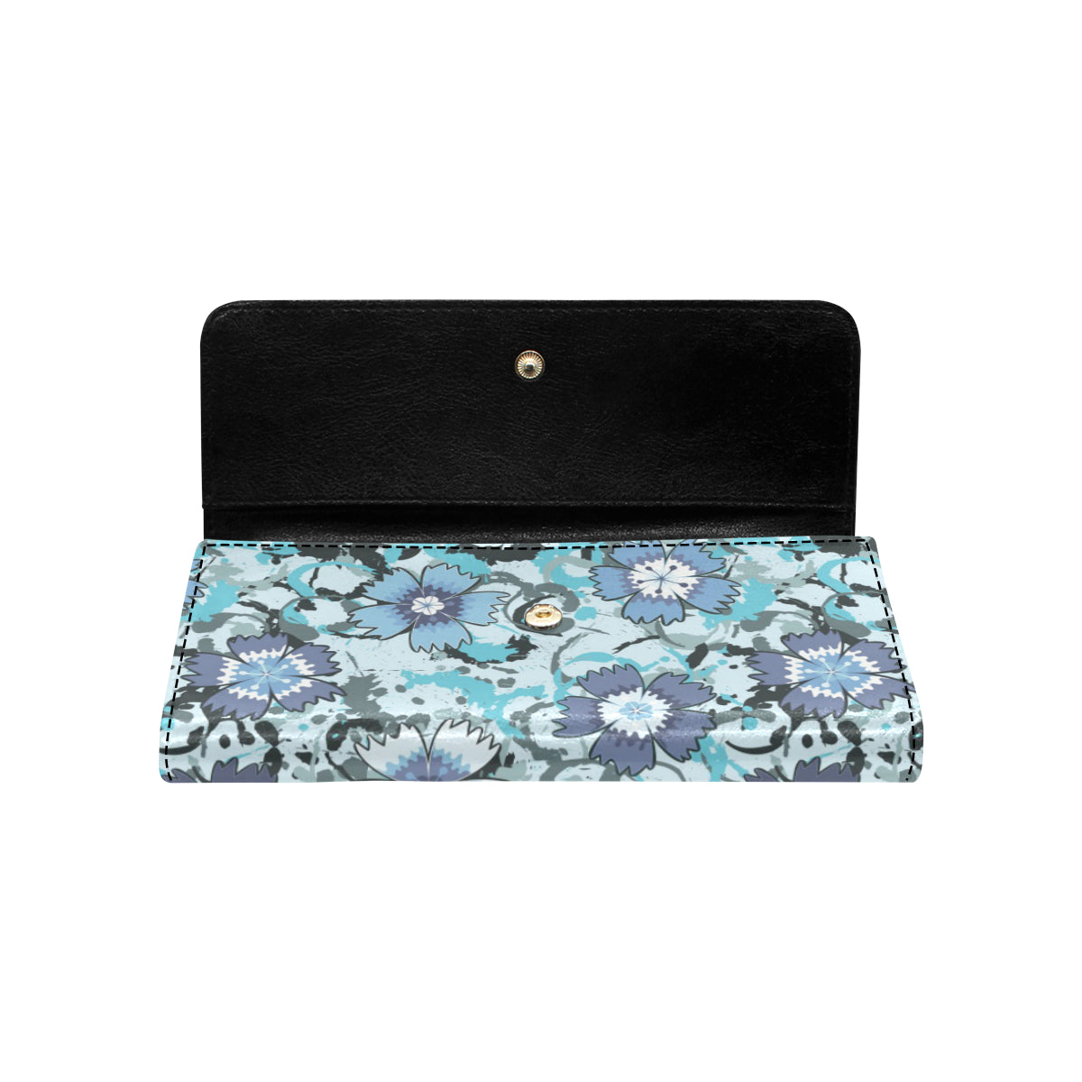 Carnations Pattern Print Design CN04 Women's Trifold Wallet