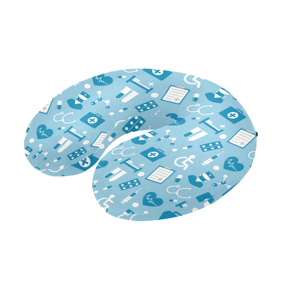 Medical Pattern Print Design 05 U-Shaped Travel Neck Pillow