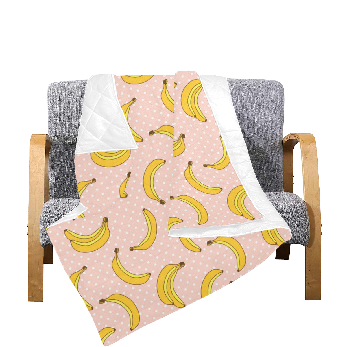 Banana Pattern Print Design BA06 Premium Quilt