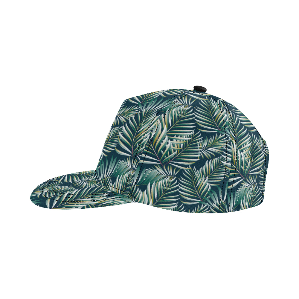 Sun Spot Tropical Palm Leaves hower Curtain Snapback Cap
