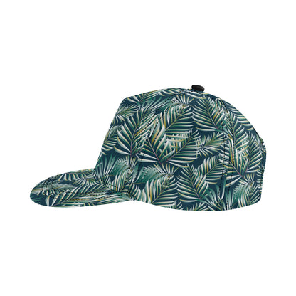 Sun Spot Tropical Palm Leaves hower Curtain Snapback Cap