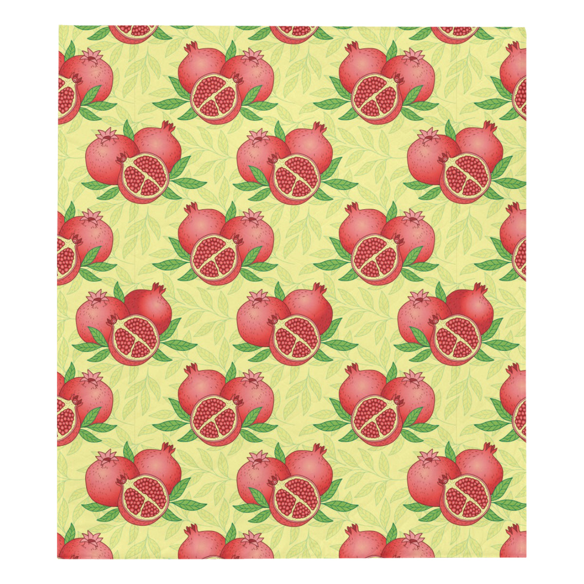 Pomegranate Pattern Print Design PG07 Premium Quilt